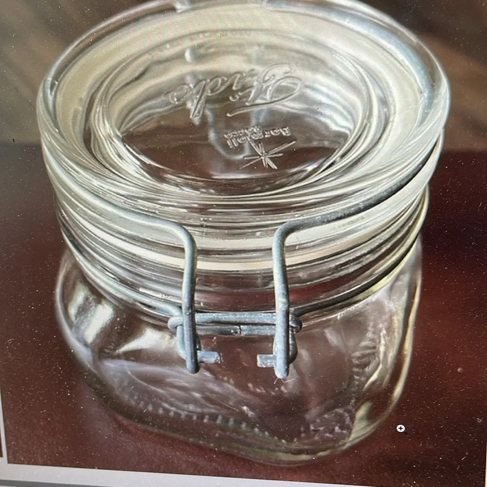 Bormioli Rocco Fido 1/2 Liter Latch Swing Top Glass Canning Jar Made in Italy